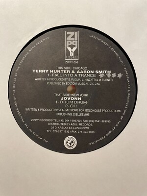 Jovonn - Drum Drum / Oh / Terry Hunter & Aaron Smith - Fell Into A Trance 12  