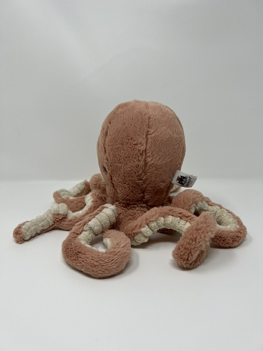 Jellycat Plush Odell Octopus 9” Dusty Pink Stuffed Animal Soft Toy