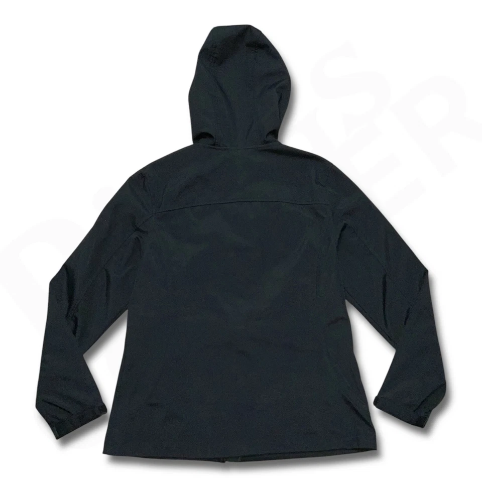 Free Tech женщин средний куртка черный фиолетовый полный молнии легкий с капюшоном Y2K - Изображение 4 из 4