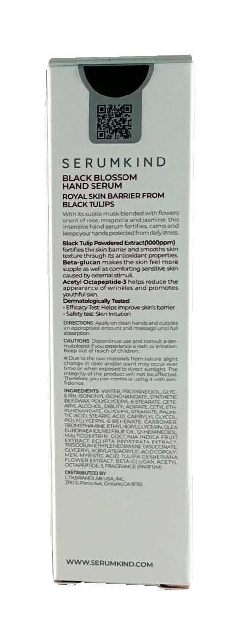 SERUMKIND Black Blossom Hand Serum for Dry, Cracked Hands 50ml