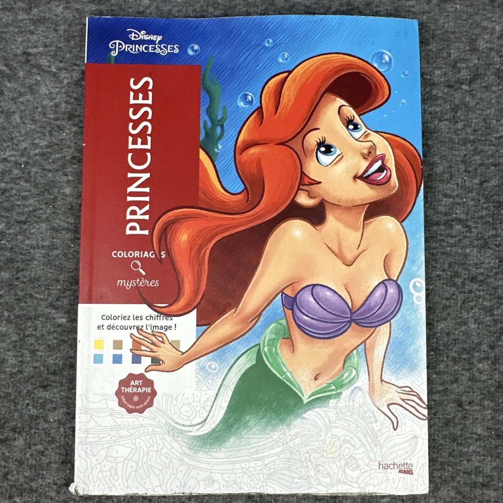 Disney Princesses Mystery Coloring Book - Color by Numbers Adventure  
