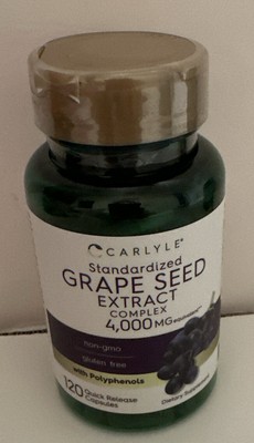 CARLYLE  STANDARDIZED Grape Seed EXTRACT  COMPLEX-4,000-Mg 120 Count EXP-3/27