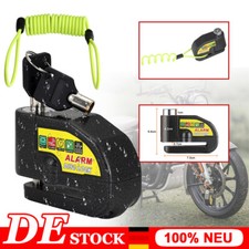 Motorrad Schloss Alarm Bremsscheibenschloss Bremshebelschloss mit 2x Schl&uuml;ssel