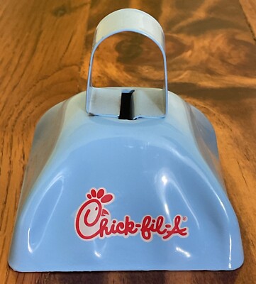 CHICK-FIL-A Light Blue Metal Cow Bell