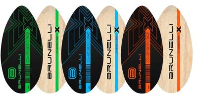 Skimboard BRUNELLI Holz Beach Wood Skim Board Wellen Reiten Surfen Board