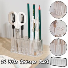 26 Holes Storage Rack Acrylic Brushes Organizer Cosmetics Pen Display Case
