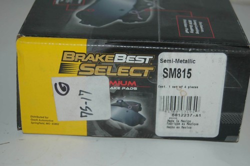 02-05 350 Z pastillas de freno de disco delantero semimetálicas SM815 Oreilly BrakeBest Select - Imagen 2 de 7