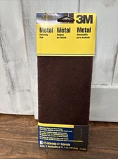 3M Hand Sanding Metal Finishing Pad, 4.375" x 11" 7414NA Removes Light Rust