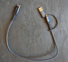 Hard Drive Cable 1.6FT, 20Gbps Micro B to USB C/A Cord External Hard Drive Cable