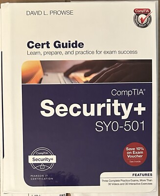 CompTIA Security+ SY0-501 Cert Guide by David L. Prowse Pearson Test Prep