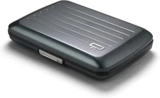 ÖGON -DESIGNS- Aluminum card holder with metal lock, RFID Protection against ...