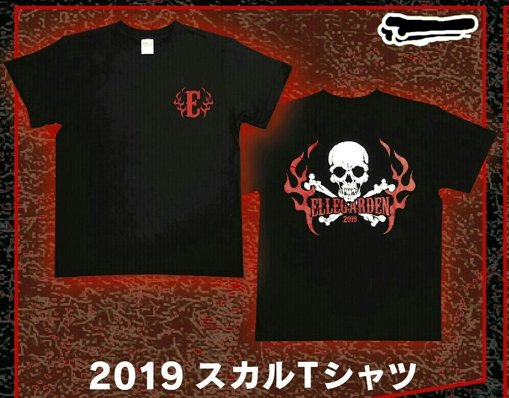ELLEGARDEN 2019 Skull T-Shirt 2019 SUMMER L Size Black