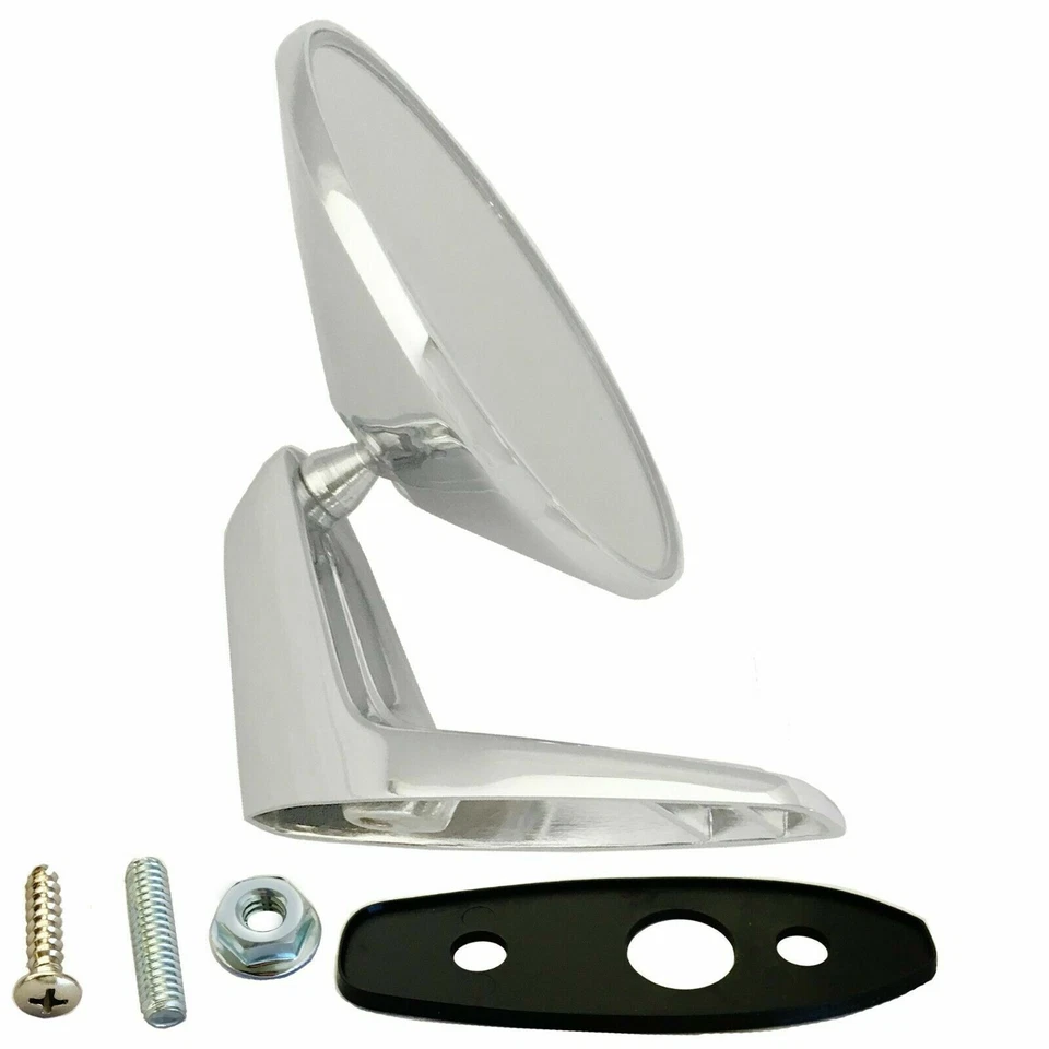 Se adapta a 1967-70 B-Body/1967-76 A-Body Mopar espejo exterior cromado estándar Foto 2 de 4