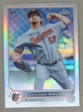 2022 Topps Chrome Alexander Wells RC Refractor Parallel #49