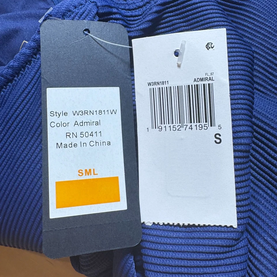 Traje de baño RACHEL Rachel Roy acanalado de un hombro 1 pieza azul talla pequeña ¡NUEVO CON ETIQUETAS! Foto 4 de 4