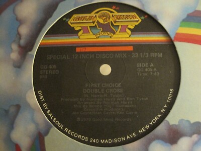 FIRST CHOICE DOUBLE CROSS 12'' ORIG '79 GOLD MIND GG 405 SALSOUL DISCO FUNK GEM