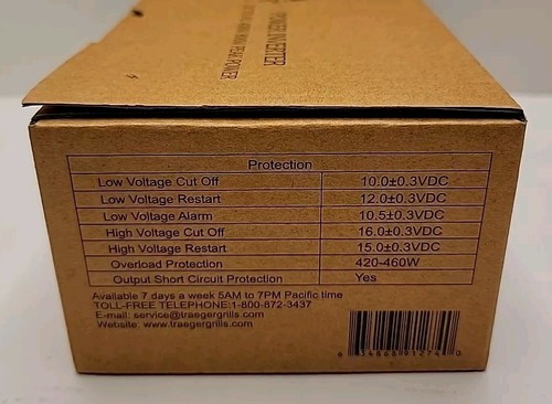 Traeger Inverter di Potenza per Griglie a Pellet di Legno | Potenza di Picco 400W 800W - Foto 2 di 5
