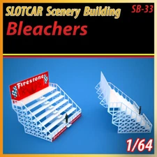 Slotcar Scenery Building 1:64 Scale Trackside Bleachers Afx,Tyco