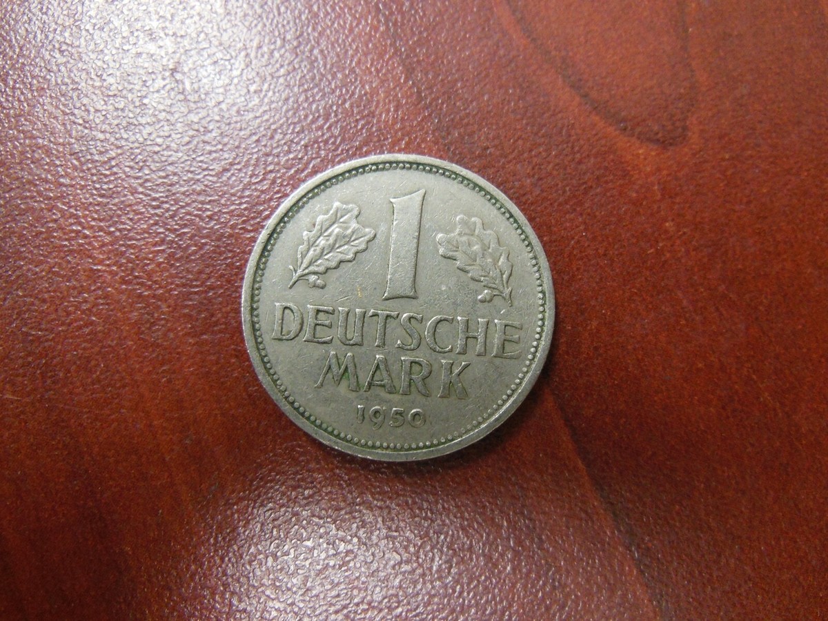 1/2 Deutsche Mark 旧貨幣 1950-F Germany One Deutsche Mark Coin | eBay