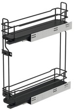 Meuble Bas Avec Tiroir Coulissant Pour Cuisine Noir 150 Mm