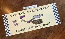 ROAD RUNNER  "CATCH IT" - Garage Banner Sign (Large 2'x5')
