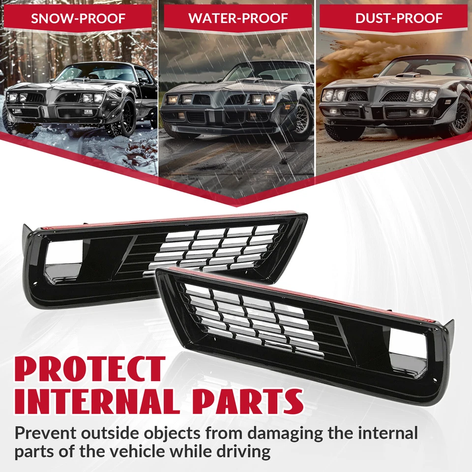 For 1979 1980 1981 Pontiac Firebird Trans Am front bumper Grill Set - Image 3 of 4