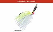 Z-Man ChatterBait JackHammer 3/8 oz - Chartreuse White Jack Hammer Chatter Bait