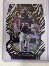 2022 Panini Select Football Andrew Booth Jr. RC Zebra Die Cut Parallel Case Hit