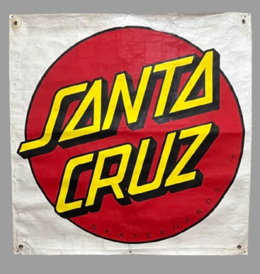 80s SANTA CRUZ vintage banner 90 x 90cm used item | eBay