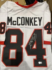 Ladd McConkey  Signed Custom Jersey Georgia Bulldogs Beckett Witness