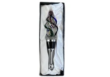 Bella Casa By Ganz Glass Wine Bottle Stopper Multicolor Ice Cream Cone Summer