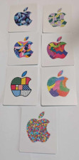 Official Apple Logo Decal Stickers  All 7 From Gift Cards Abstract Designs