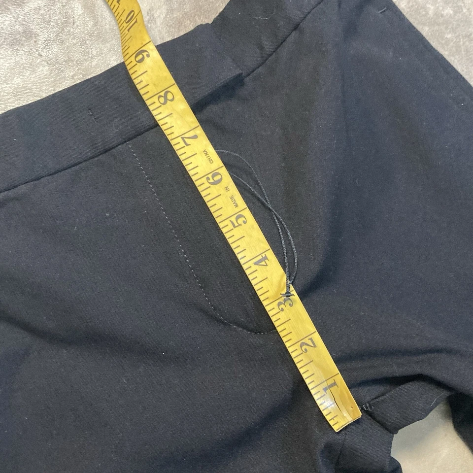 Pantalones Joseph Mujer XXS Corona Negra Gabardina St Cuero Dobladillo Lujo Foto 4 de 4