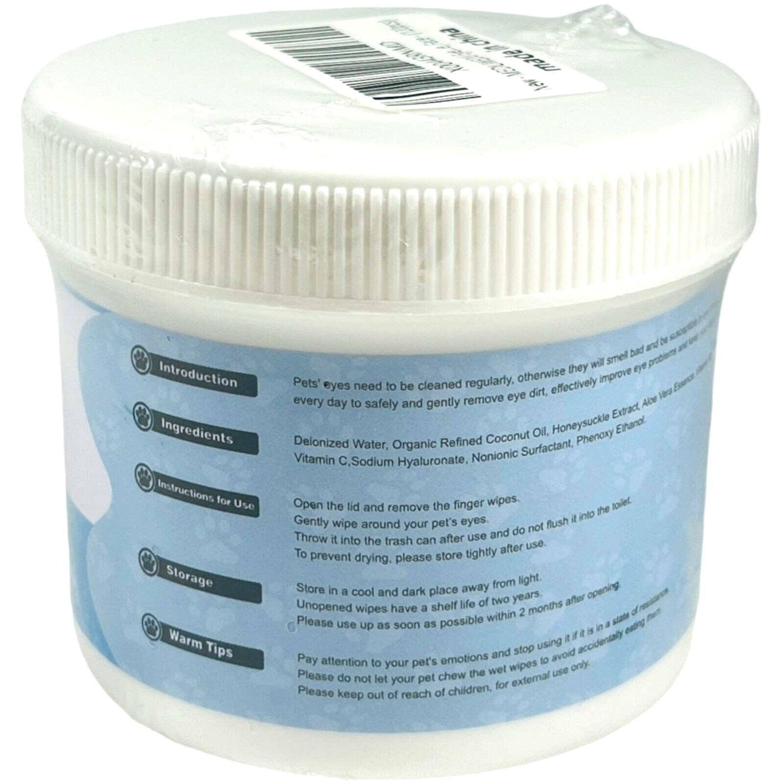 Meduwedu Pet Eyes Wipes for Dogs & Cats 120 Wipes - EX 05/26