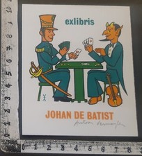 WUNDERKAMMER K EXLIBRIS 157 - "POKER DEVIL" - * A VERMEYLEN * - X SIGNED