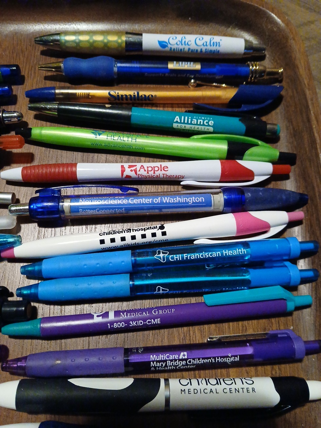 Pharmaceutical Presciption Drug Rep + Health Center/Hospital Pens Lot Of 29