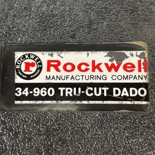 Rockwell 34-960 Tru-Cut Dado With Box For Radial And Table Saws Dial The Cut