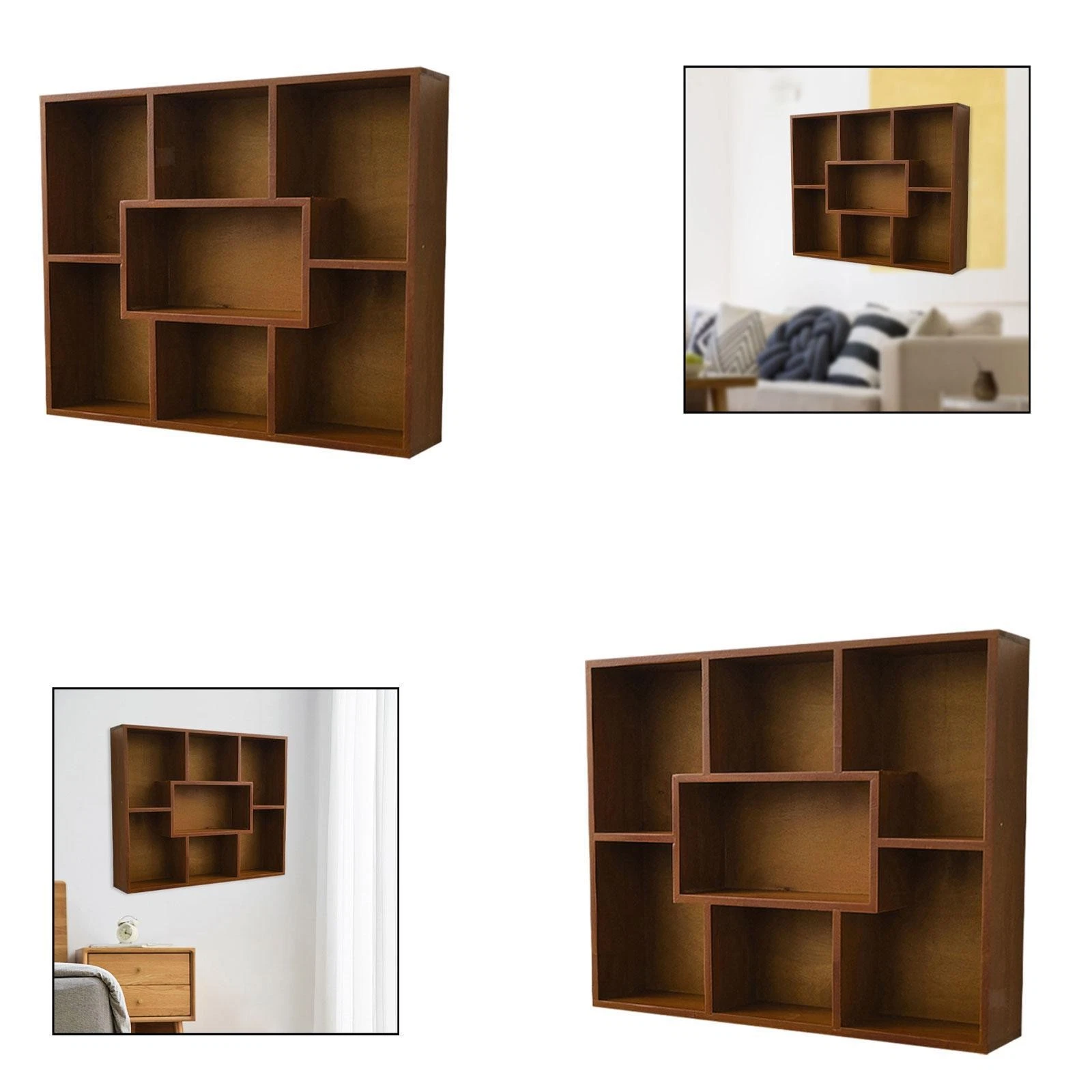 Wooden Wall Mounted Storage Shelf Display Shelf for Home Bedroom Bathroom
Opens in a new window or t