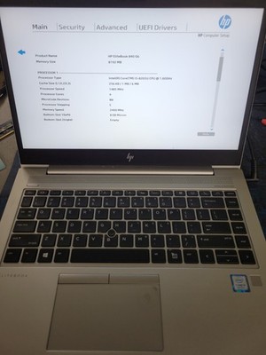 HP EliteBook 840 G6 14'' i5-8th 8GB RAM AS IS/No HDD/No OS/*BIOS* | C882