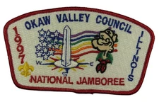 1997 Jamboree Okaw Valley Council IL JSP RED Bdr (VT1611)