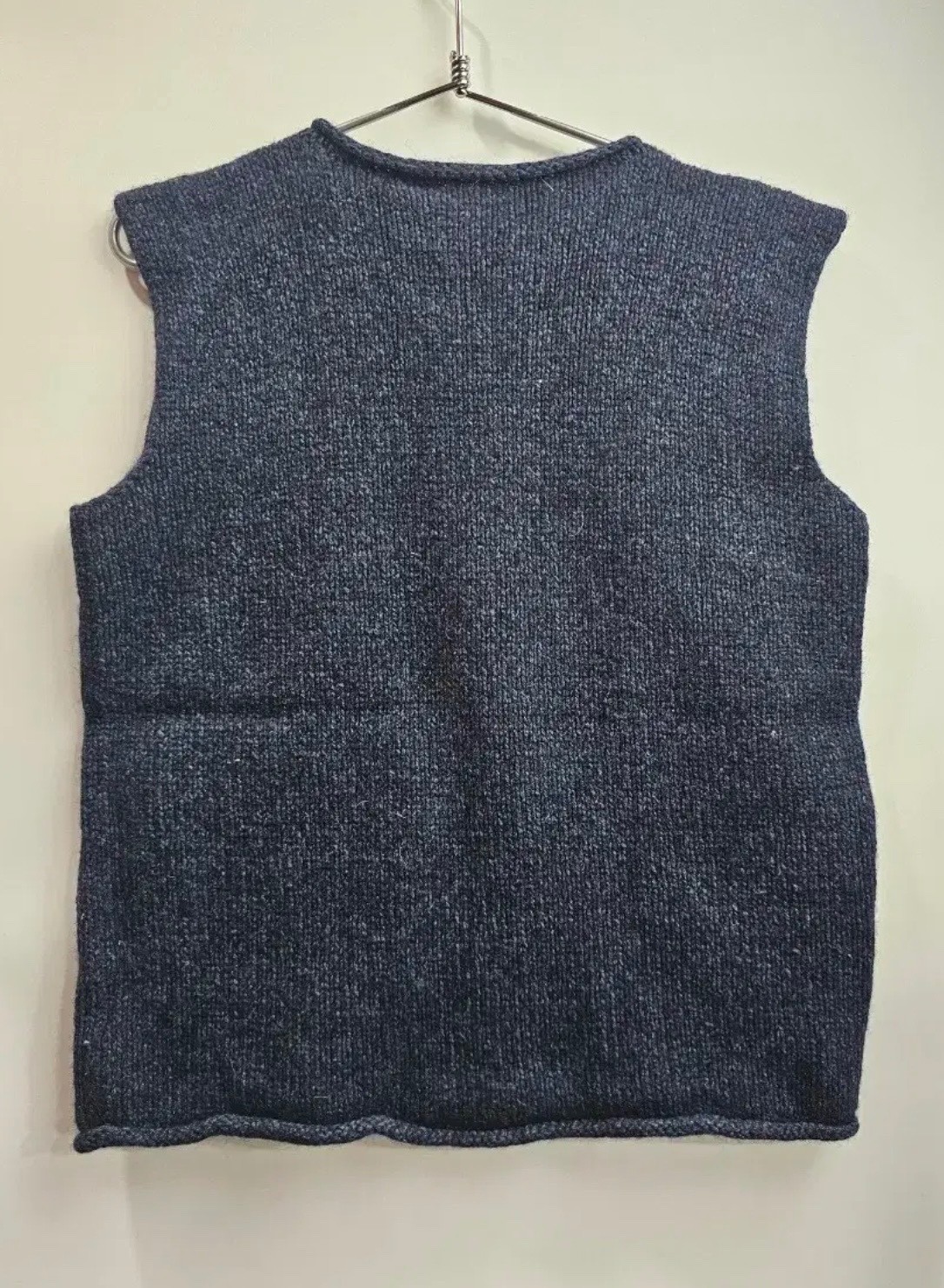 RARE Polo Ralph Lauren 90s Star Hand Knit Sweater Vest Silk Wool Linen Women’s L image 3