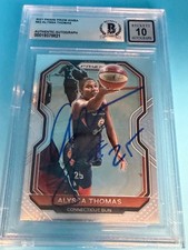 2021 PANINI PRIZM WNBA - ALYSSA THOMAS - SIGNED BECKETT CERTIFIED AUTO 10 (a)