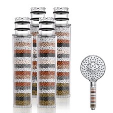 Shower Filter for Handheld Shower Head, 4 Pack Replacement Filters for Hard W...