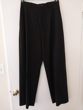 Balenciaga Summer Weight Wool Sz34 Black Pant...