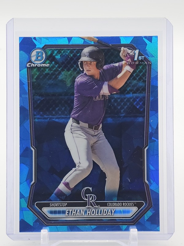 ETHAN HOLLIDAY 2026 BOWMAN CHROME 1ST SAPPHIRE EDITION REFRACTOR #BCP-1 Q4961