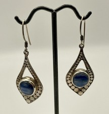 Sajan 925 Sterling Silver Blue Kyanite Dangle...