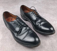 Allen Edmonds Margate Shoe Mens 9 B Black Leather Cap Toe Dress Oxford USA