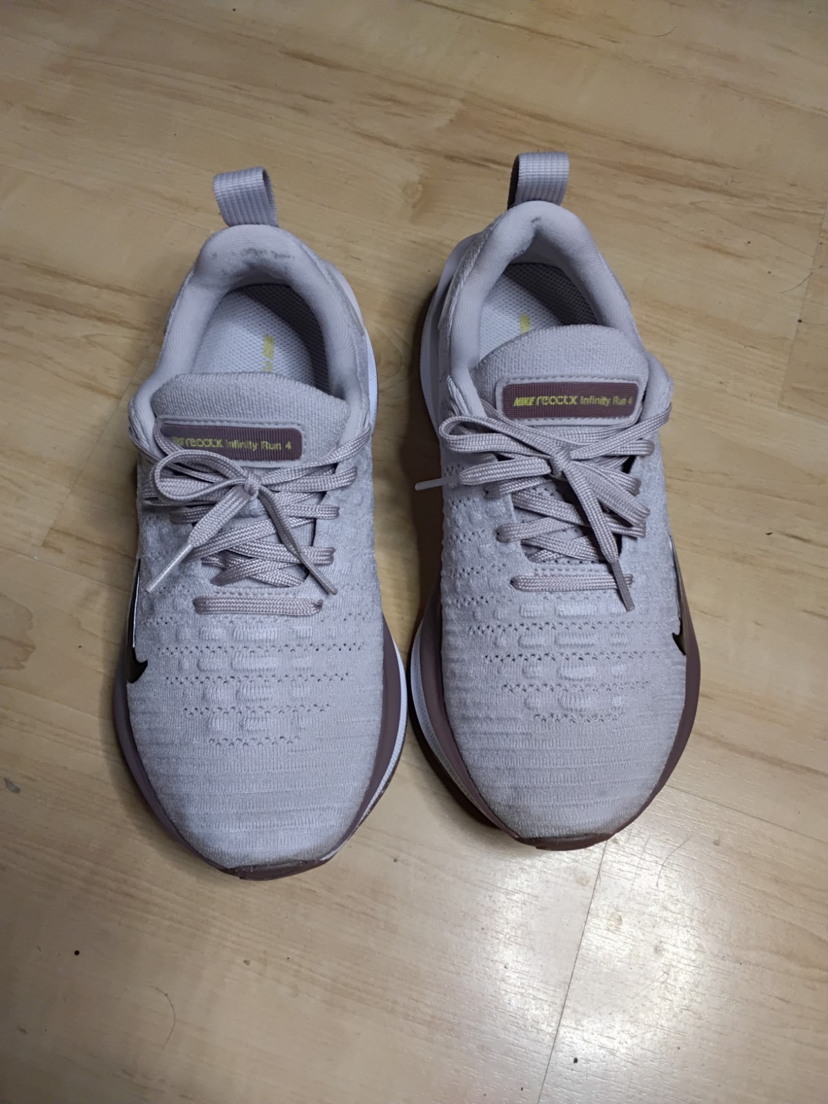 Size 7 - Nike ReactX Infinity Run 4 Wide Platinum Violet Bla
