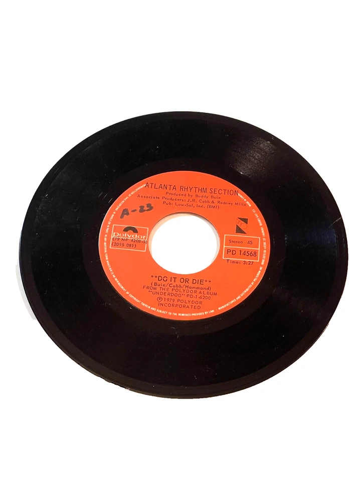 Atlanta Rhythm section- "Do it or die" & "My song " 7" 45 RPM (#110) - Image 2 of 3