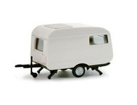 Herpa, White Qek Junior Wohnwagen, 1/87, HER053099